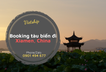 Dịch vụ booking tàu biển đi Xiamen từ HCM