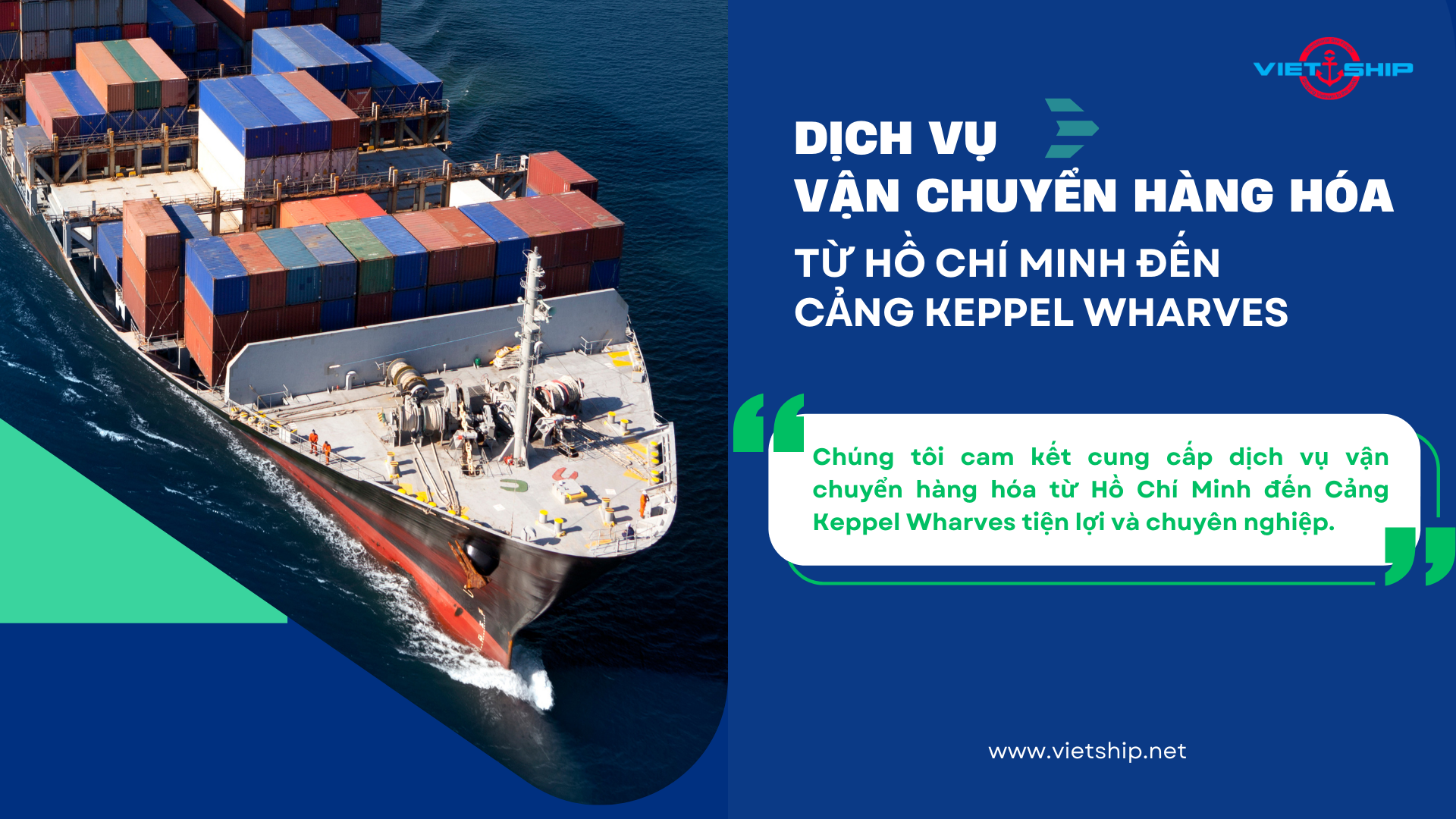 VẬN CHUYỂN ĐƯỜNG BIỂN TỪ HỒ CHÍ MINH ĐẾN CẢNG KEPPEL WHARVES