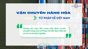 VẬN TẢI HÀNG HÓA BẰNG ĐƯỜNG BIỂN TỪ PHÁP VỀ VIỆT NAM